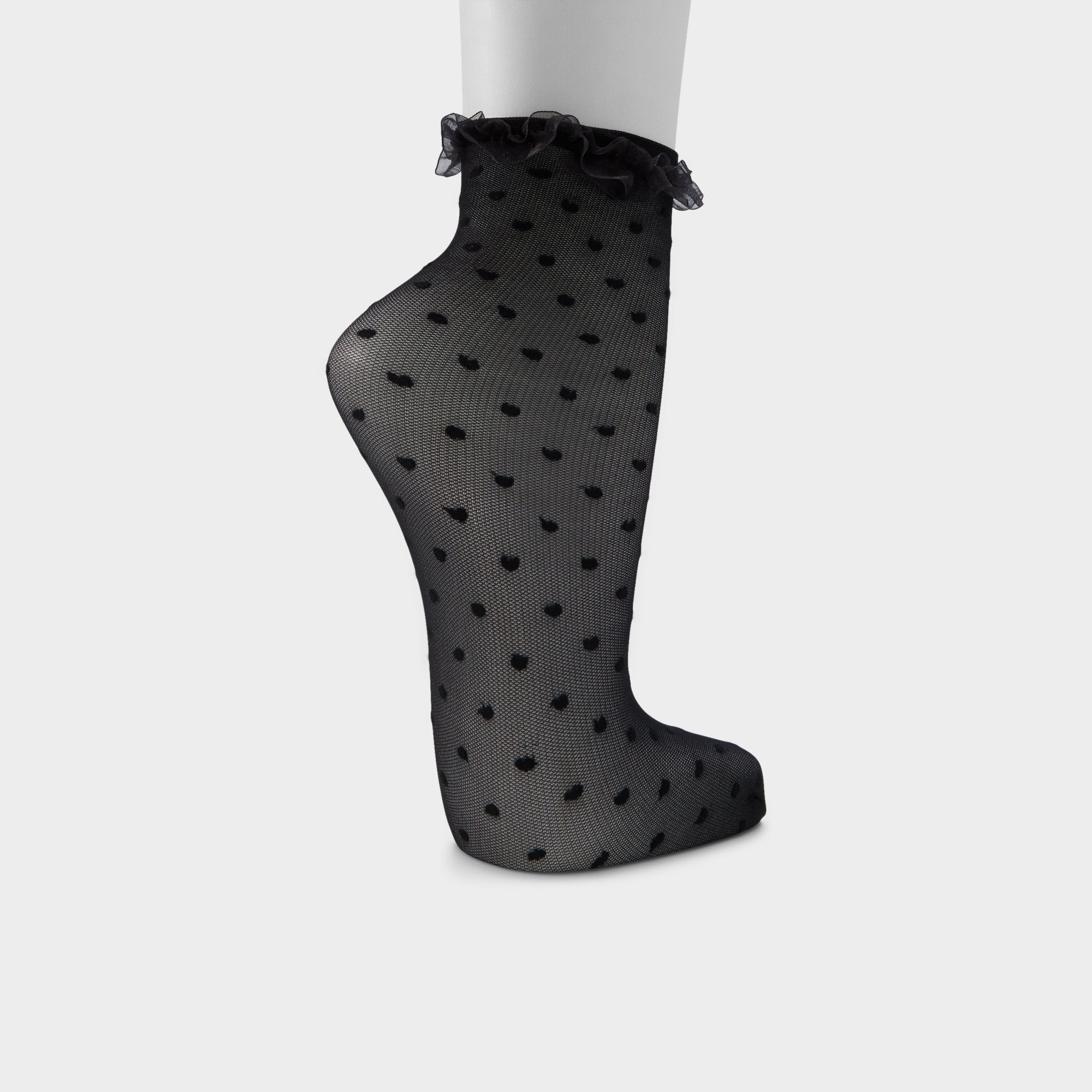 Black/white Polkafrill in Black White - Socks | Aldo