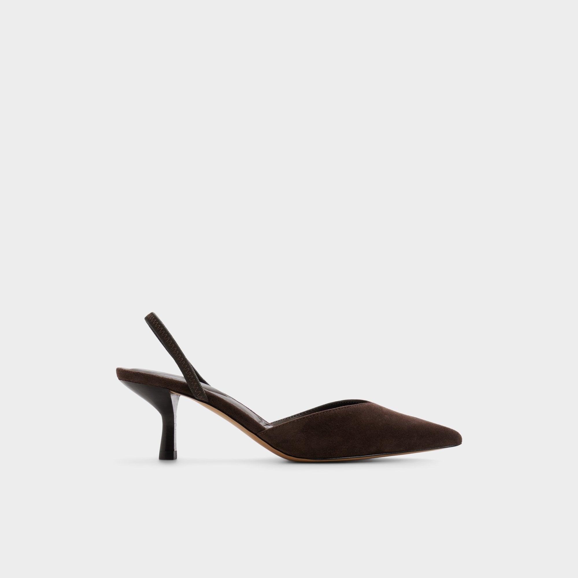 Dark brown Re in Olivia Dark Brown - Sling back high heel, Stiletto heel | Aldo