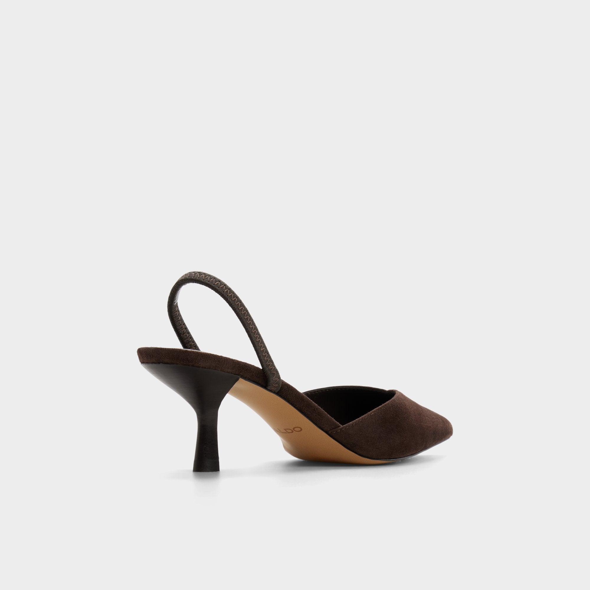 Dark brown Re in Olivia Dark Brown - Sling back high heel, Stiletto heel | Aldo