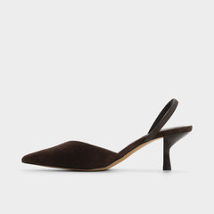 Dark brown Re in Olivia Dark Brown - Sling back high heel, Stiletto heel | Aldo