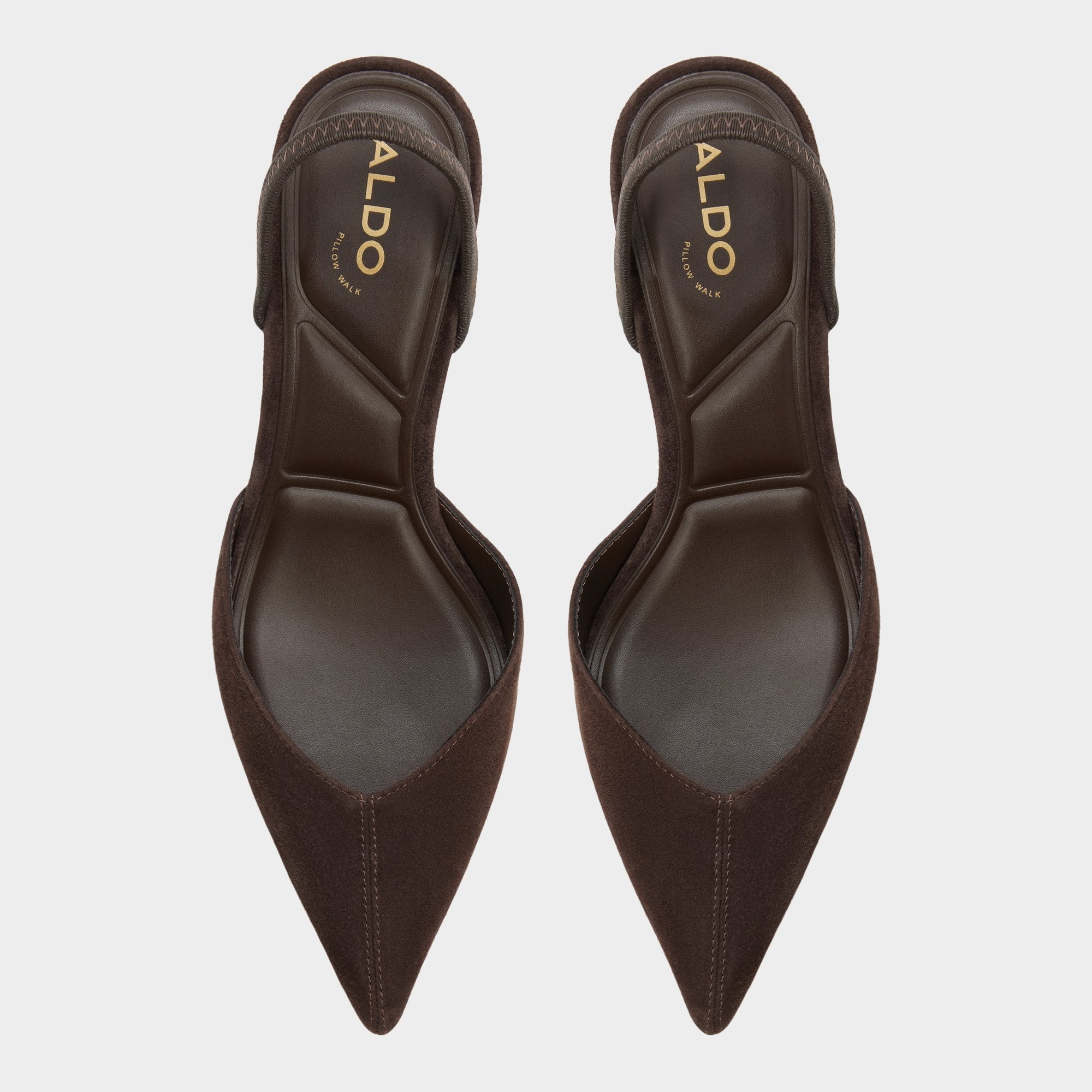 Dark brown Re in Olivia Dark Brown - Sling back high heel, Stiletto heel | Aldo