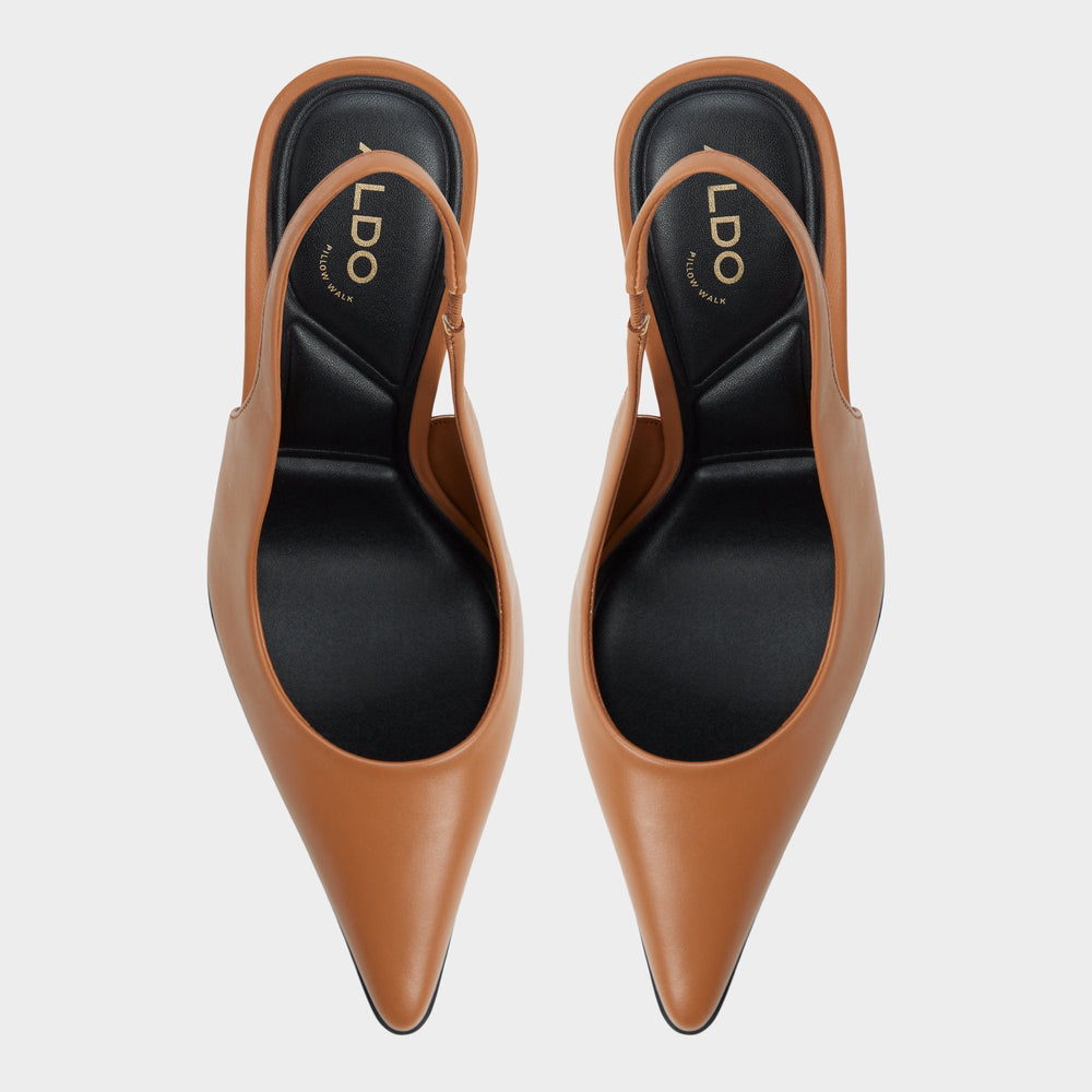 Light brown Re in Samantha Light Brown - Sling back high heel, Stiletto heel | Aldo