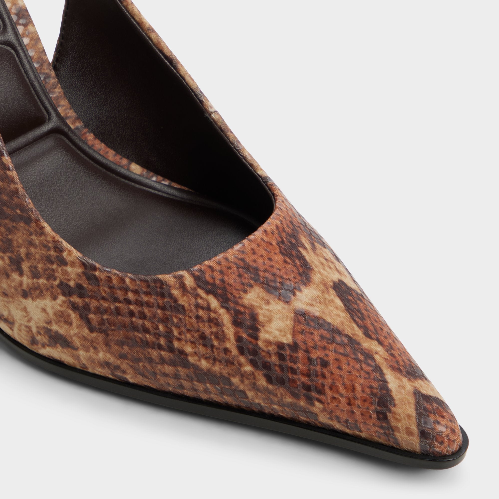 Brown multi Re in Samantha Brown Multi - Sling back high heel, Stiletto heel | Aldo