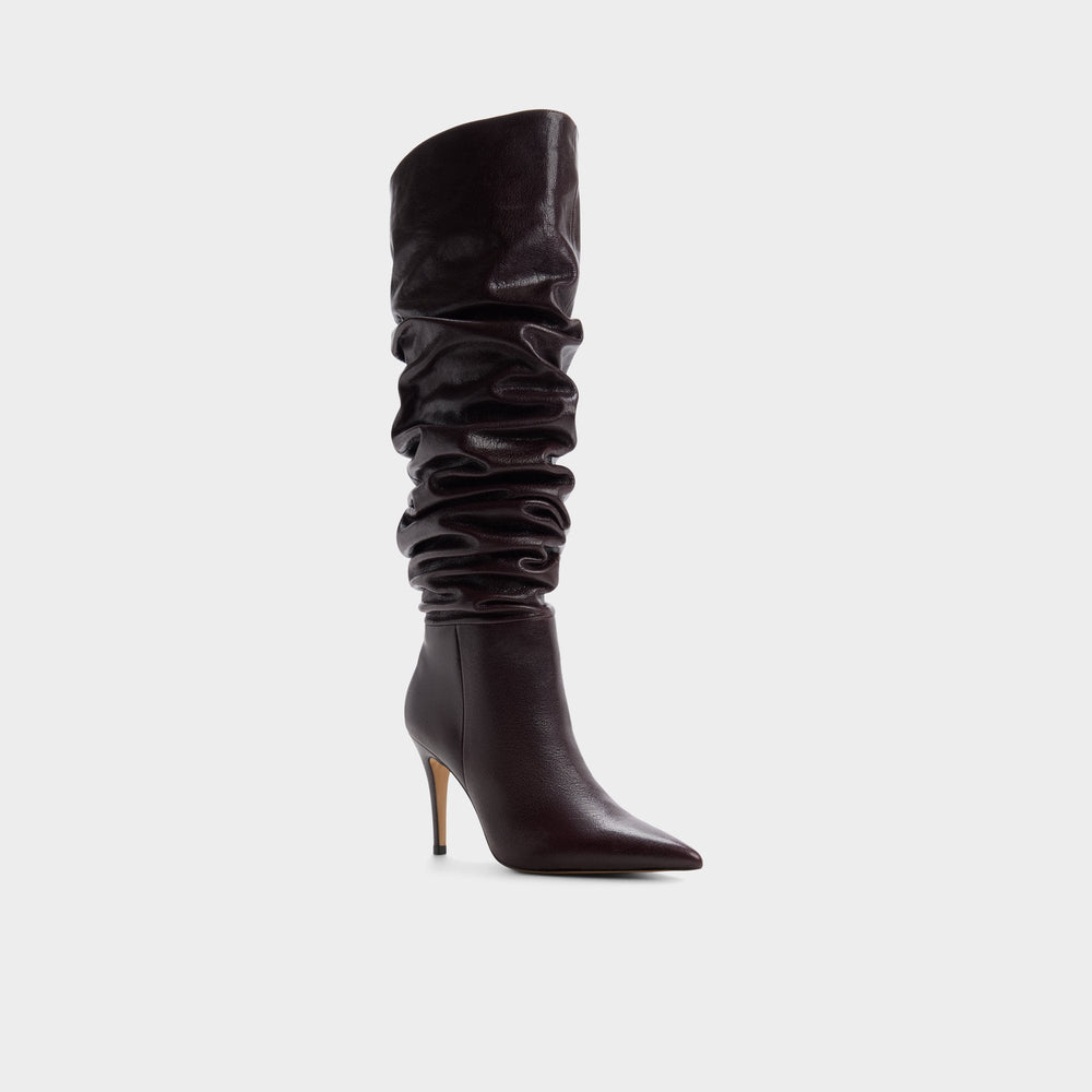 Bordo Holiis in Bordo - Knee-high boot, Stiletto heel | Aldo