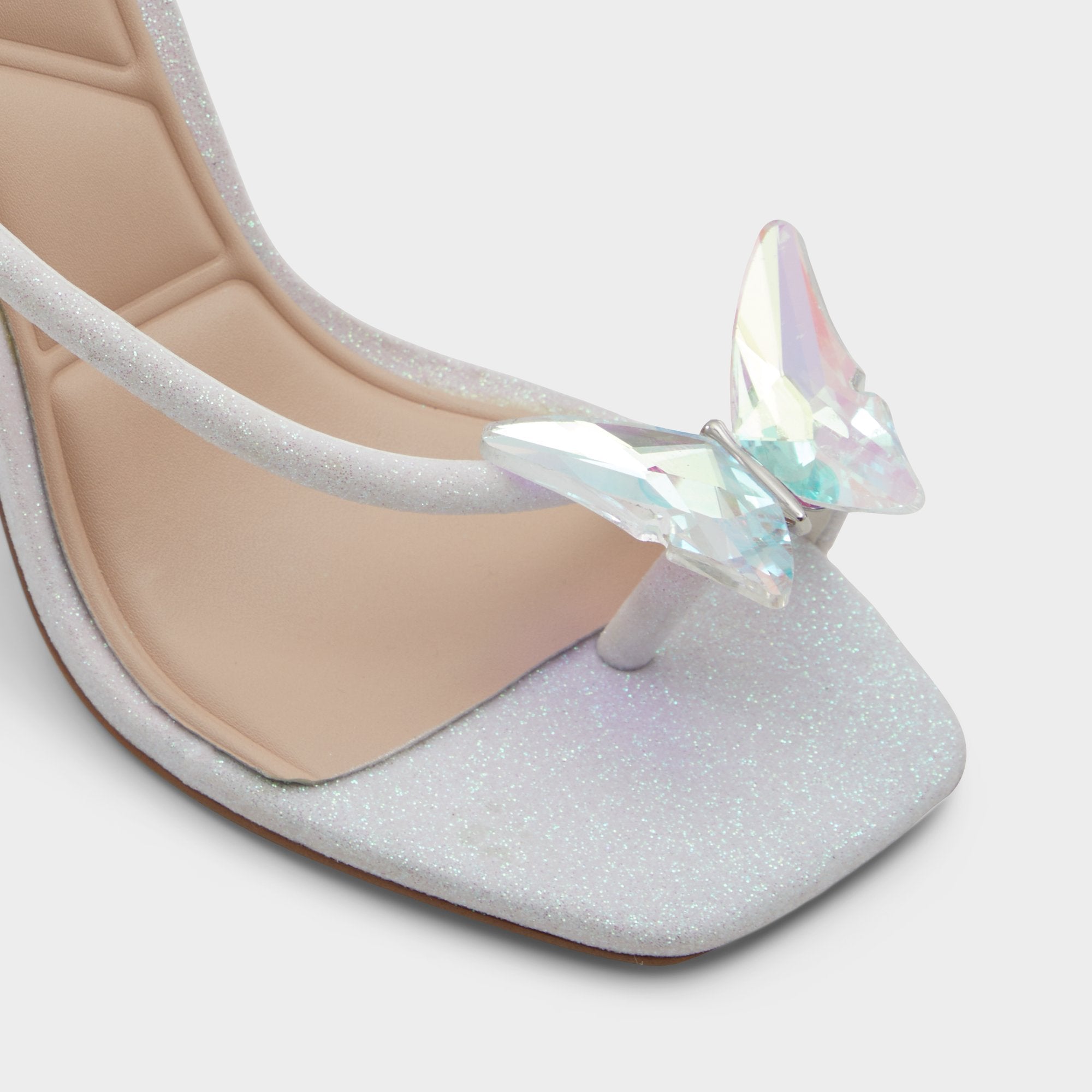 White Pepela in White - Strappy heeled sandal, Block heel | Aldo