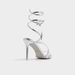 Silver Ocia in Silver - Stiletto strappy sandal | Aldo