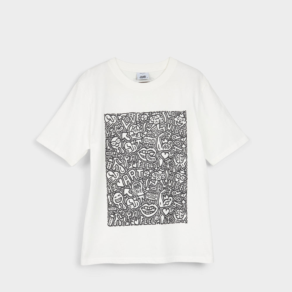 White/Black Timothy in Goodman White Black14038062 - Unisex t-shirt | Aldo