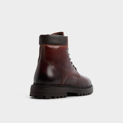 Medium brown Draco in Medium Brown - Combat boot, Lug sole | Aldo