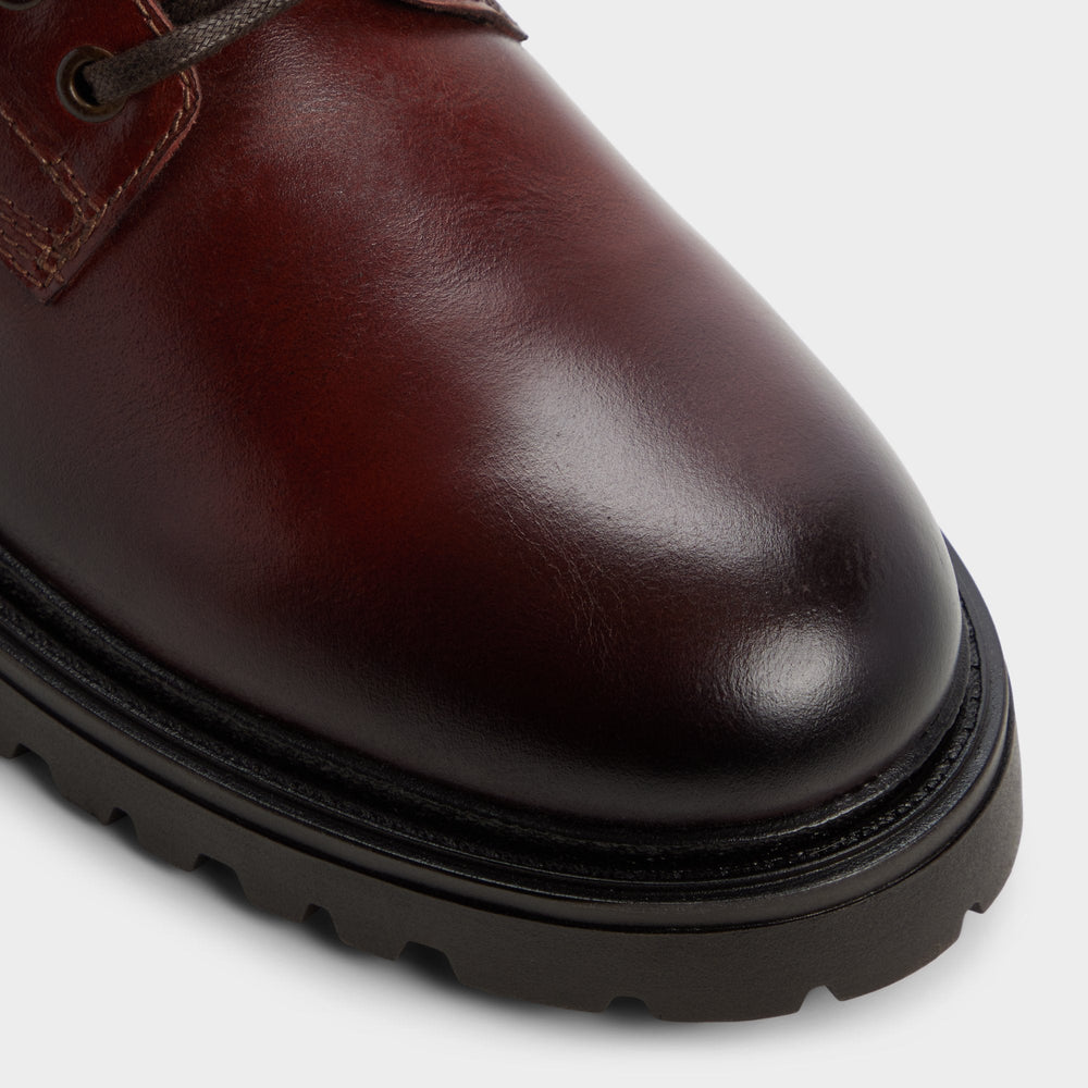 Medium brown Draco in Medium Brown - Combat boot, Lug sole | Aldo