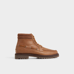 Cognac Farrell in Cognac - Combat boot, Lug sole | Aldo