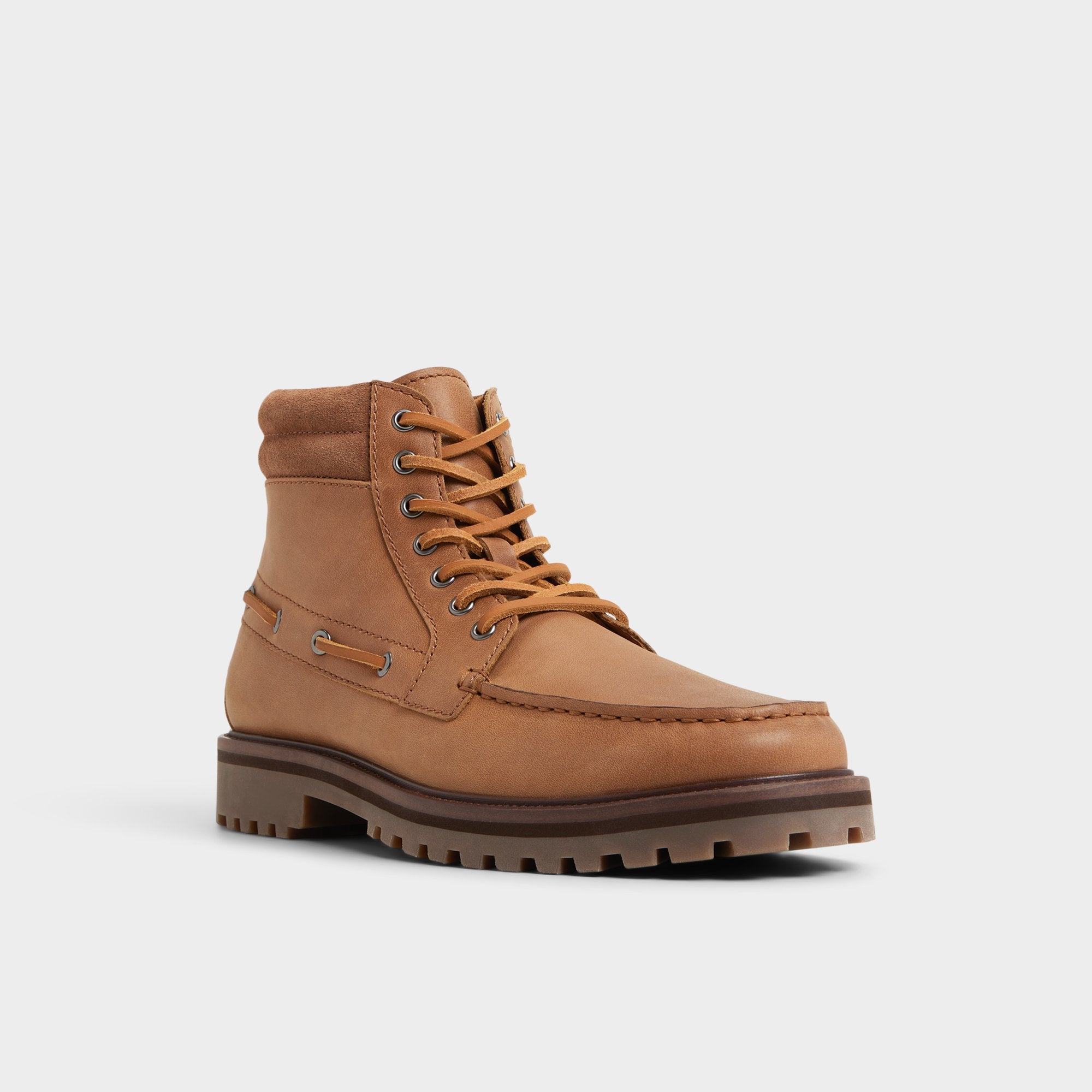 Cognac Farrell in Cognac - Combat boot, Lug sole | Aldo
