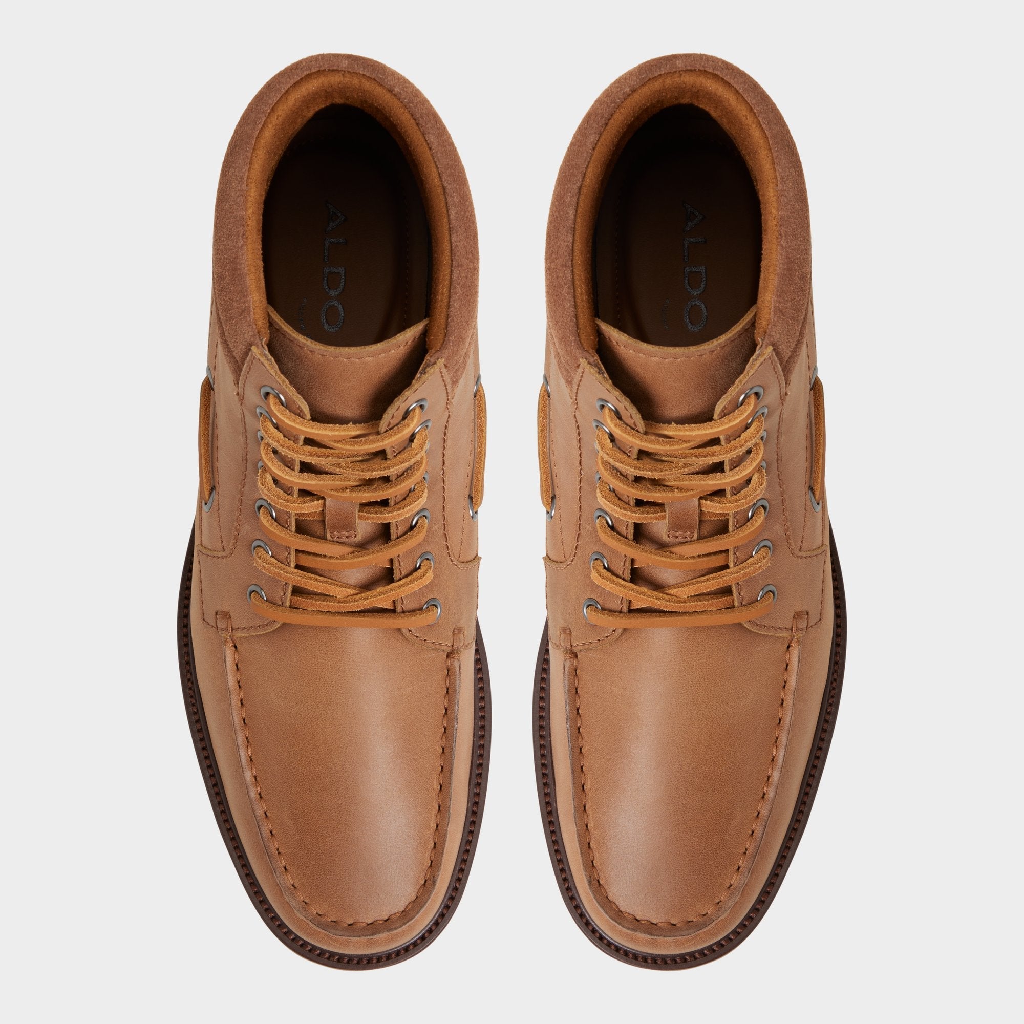 Cognac Farrell in Cognac - Combat boot, Lug sole | Aldo