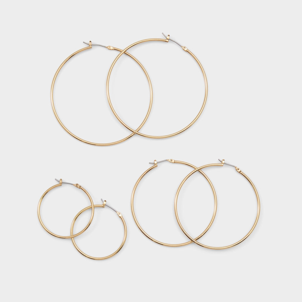 Gold Dailyhoops in Gold - Earring set | Aldo