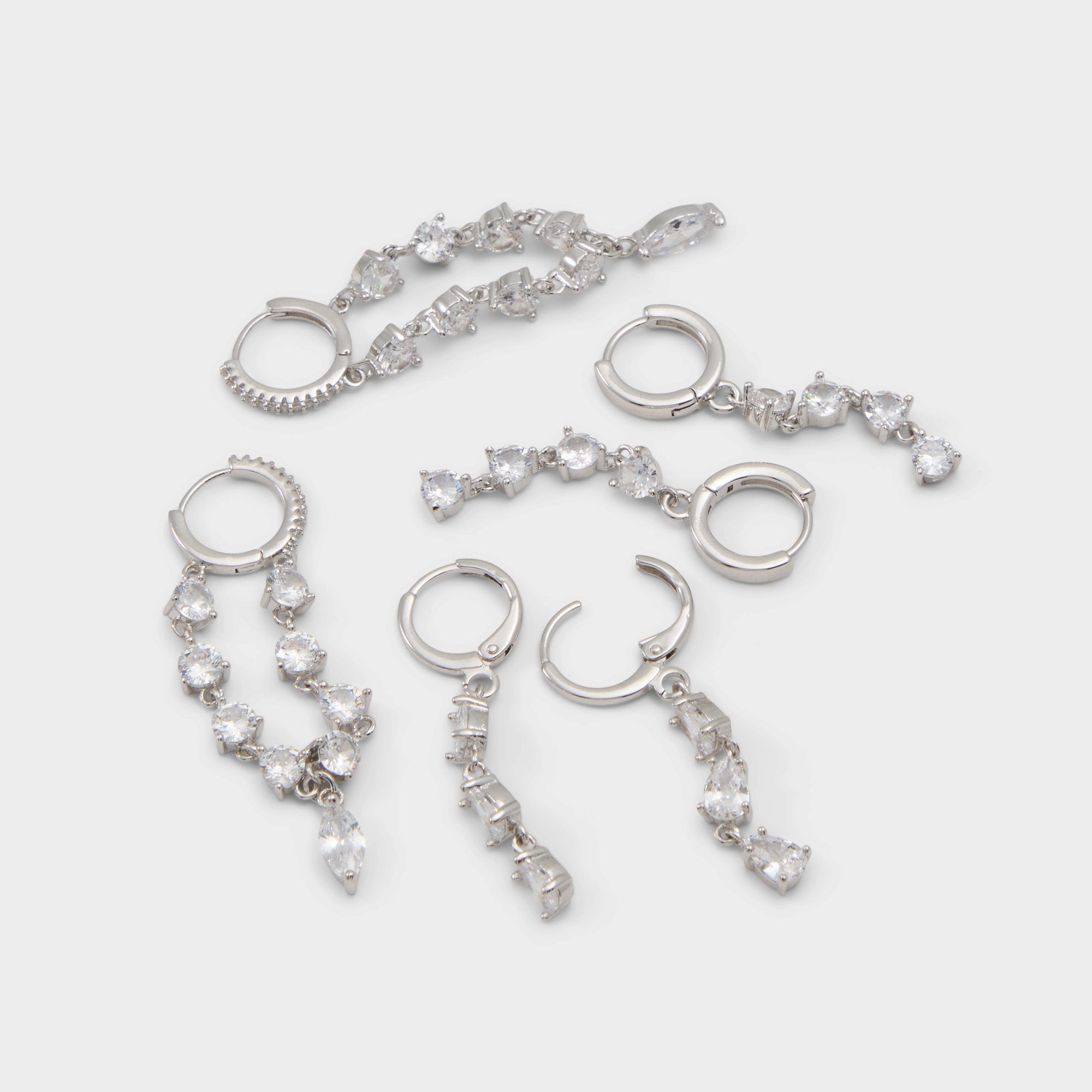 Silver/clear multi Colettee in Silver Clear Multi - Earring set | Aldo
