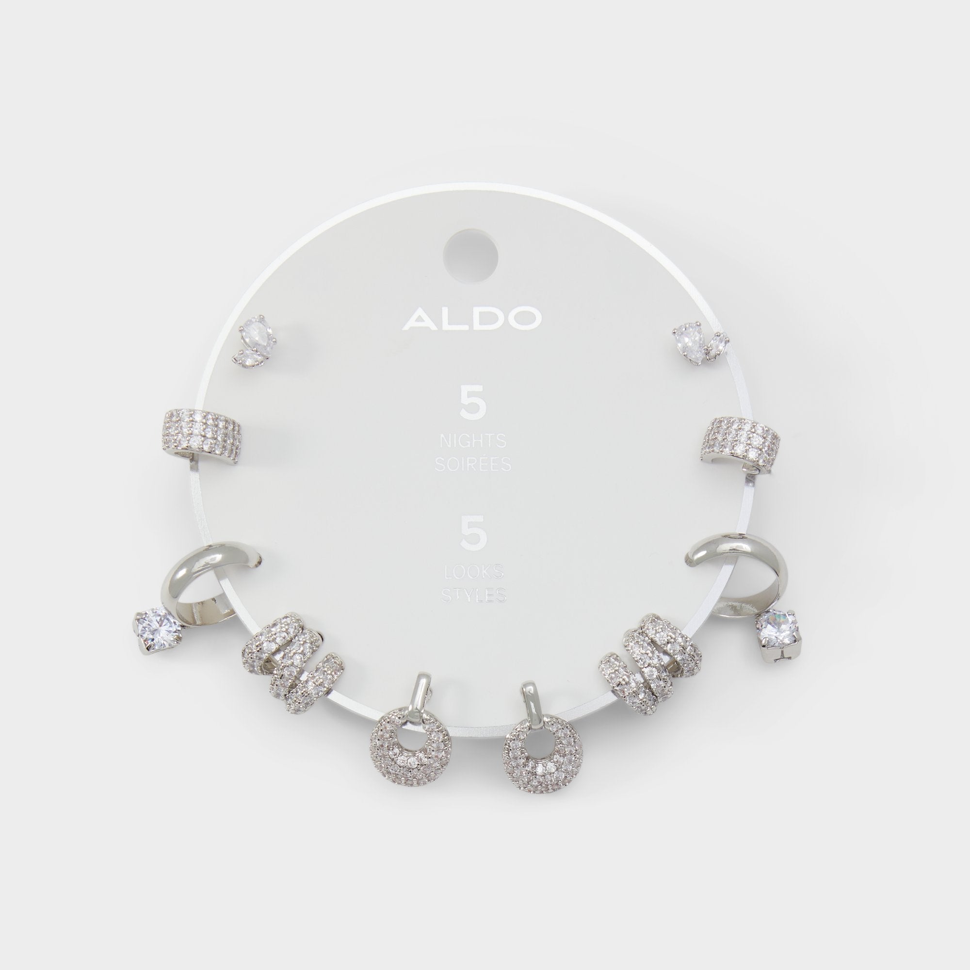 Silver/Clear Multi Fivelooks Silver/Clear Multi Women's Cubic Zirconia - Earrings | Aldo
