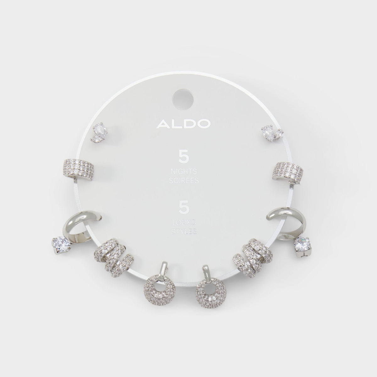 Silver/Clear Multi Fivelooks Silver/Clear Multi Women's Cubic Zirconia - Earrings | Aldo