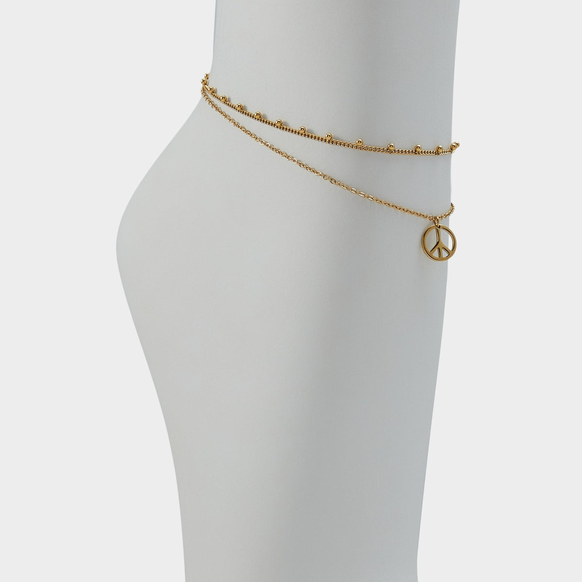 Gold Peacelove Gold Women's Stainless Steel - Anklet | Aldo