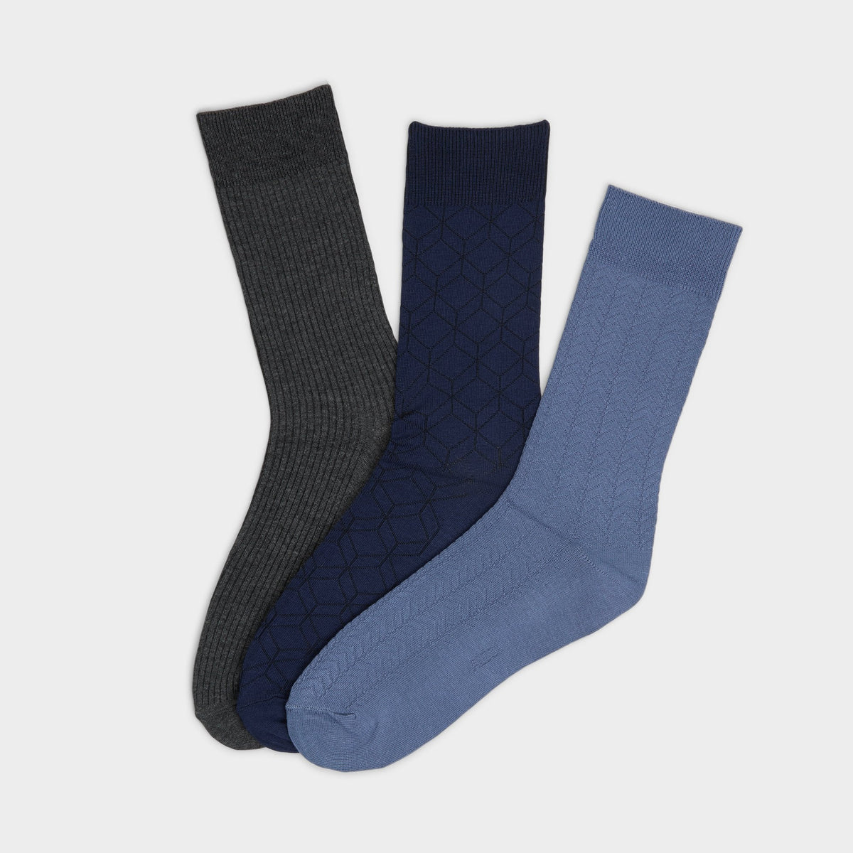 Medium Blue Wanaro Medium Blue Men's Socks - Crew socks | Aldo