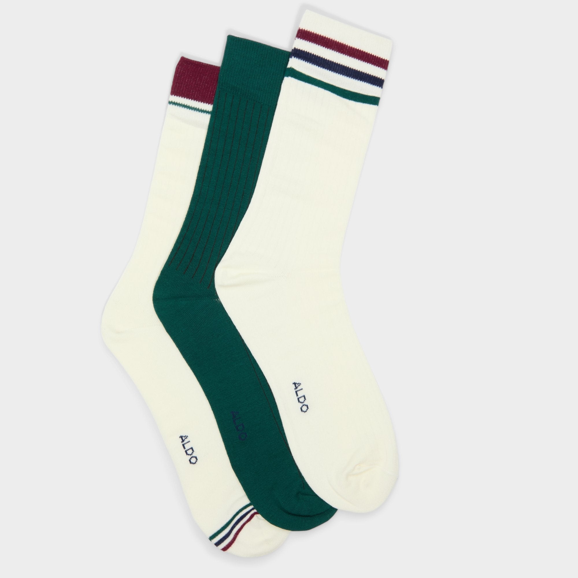 Bordo Clubstripes Bordo Men's Socks - Crew socks | Aldo