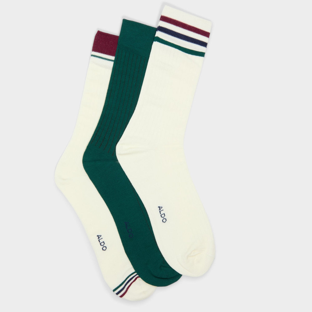 Bordo Clubstripes Bordo Men's Socks - Crew socks | Aldo