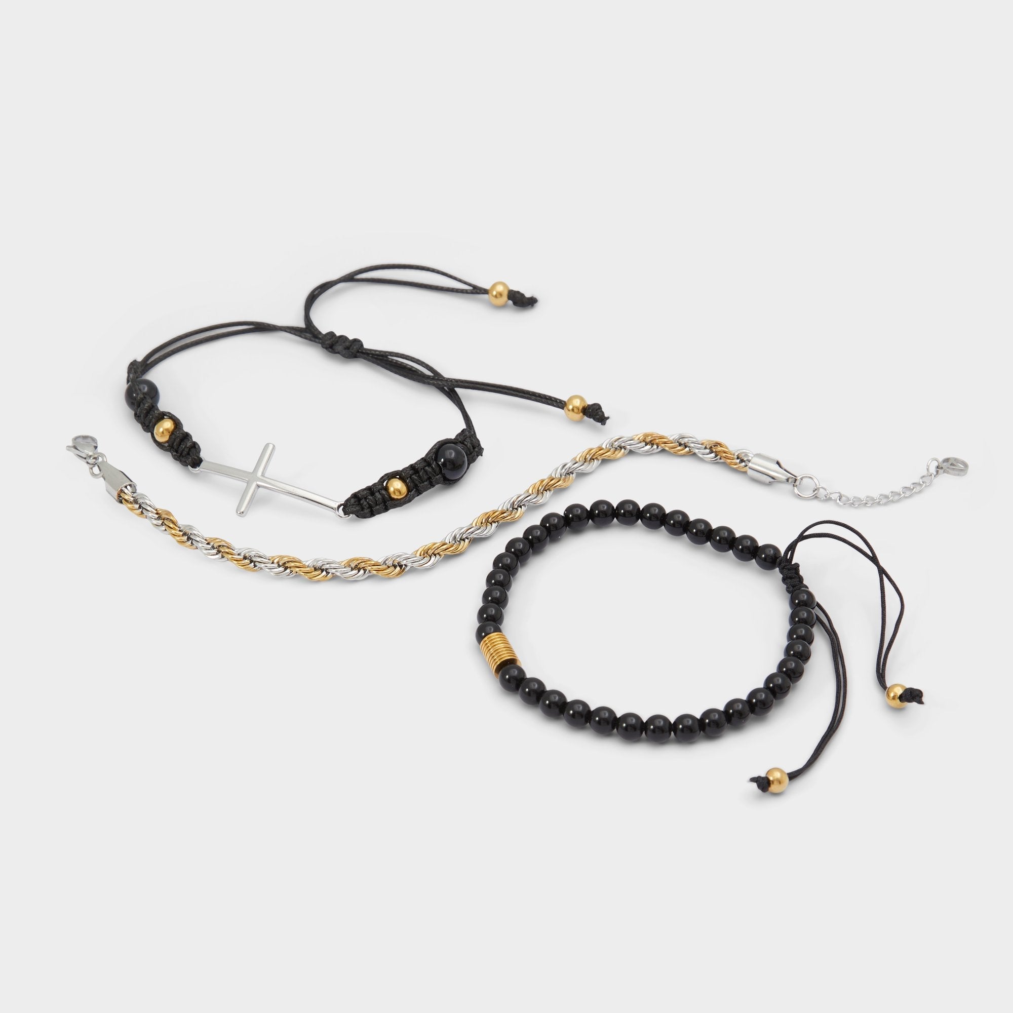 Black/Gold Multi Waoron Black/Gold Multi Men's Jewelry - Bracelet | Aldo