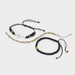 Black/Gold Multi Waoron Black/Gold Multi Men's Jewelry - Bracelet | Aldo